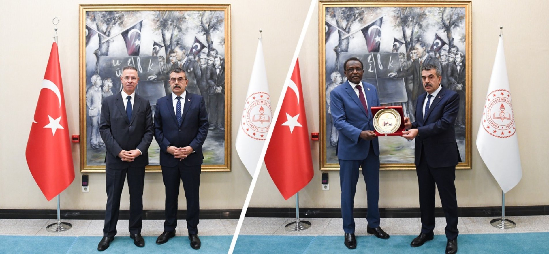 BAKAN YUSUF TEKİN, FİLİSTİN VE SUDAN BÜYÜKELÇİLERİNİ KABUL ETTİ